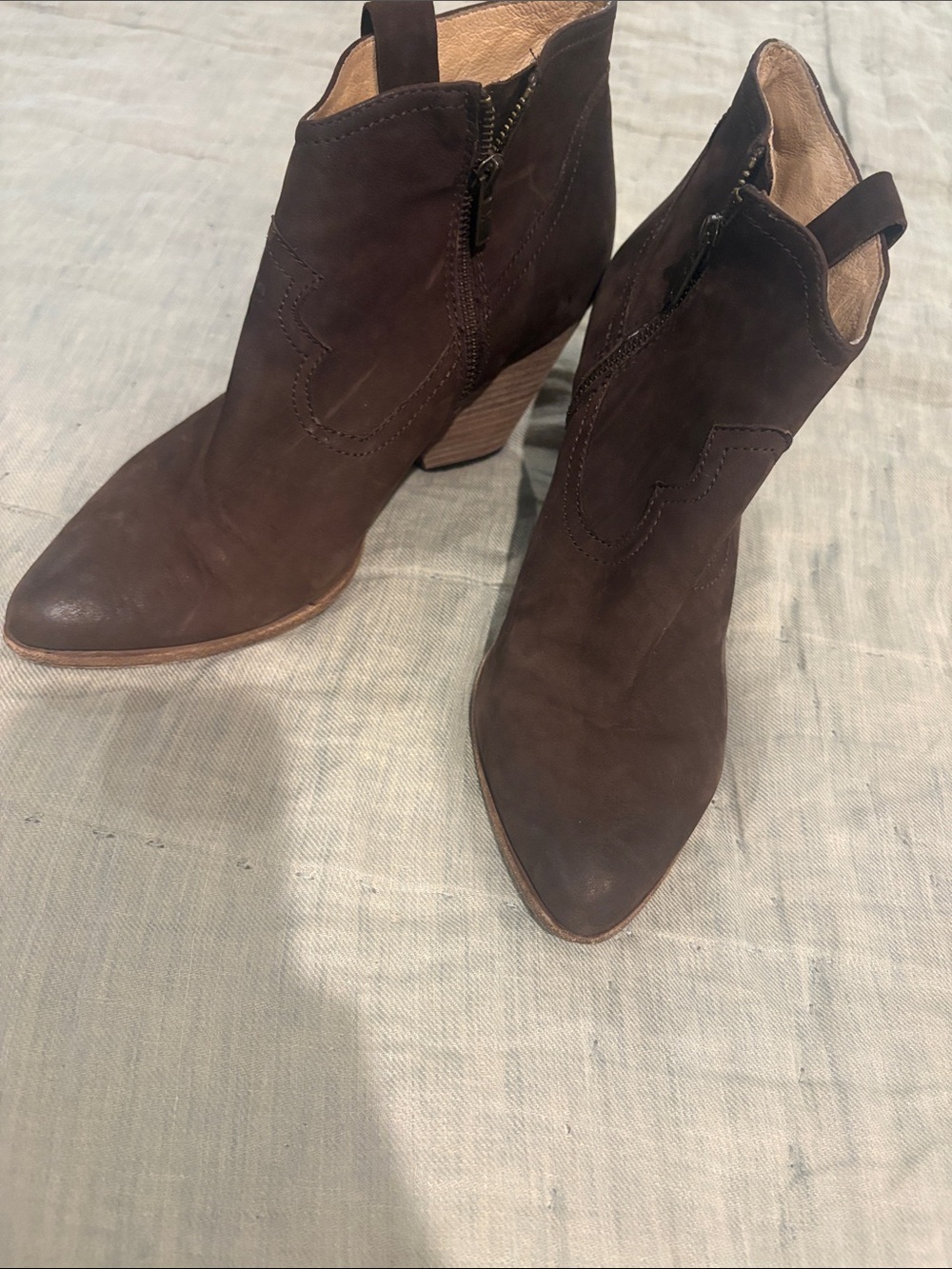 Women's Frye Brown Suede Ankle Boots